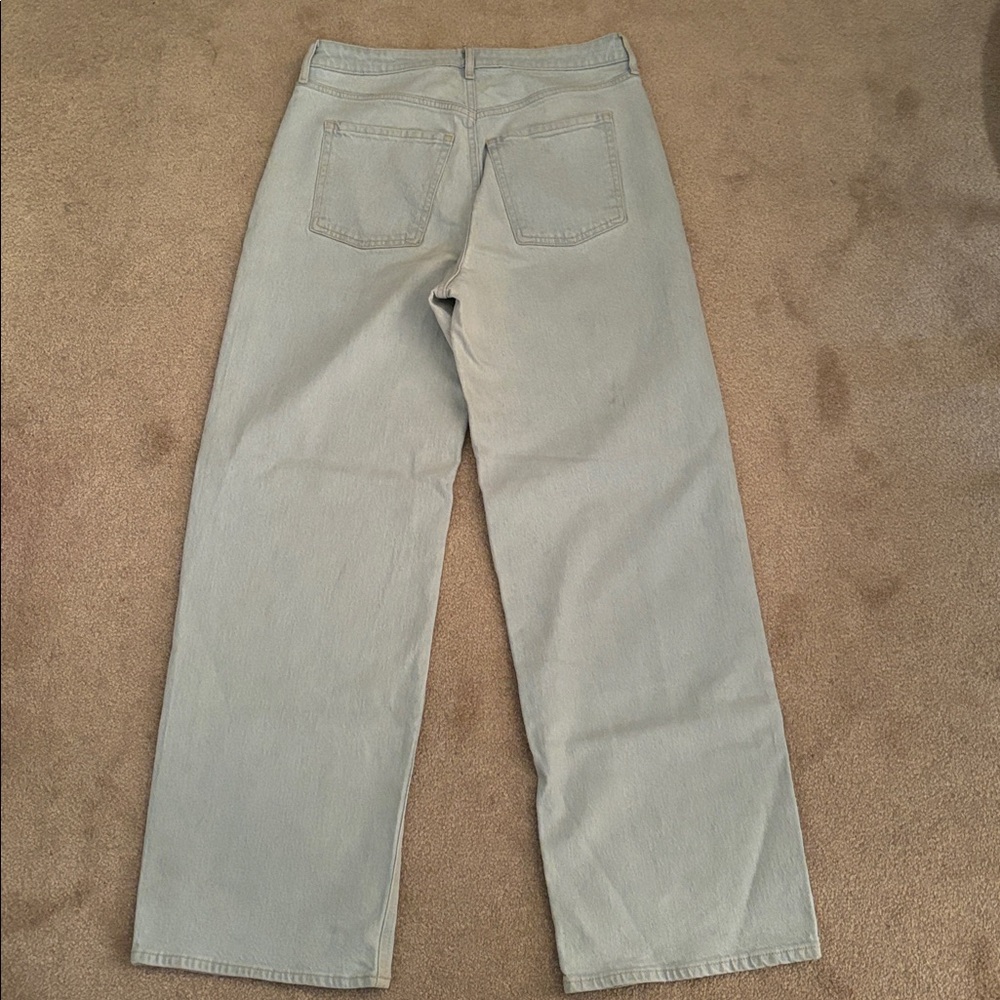Old Navy Extra High Rise Sky High Wide Leg Women's Light Jeans Size 6 - Picture 2 of 3